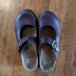 Dansko Dark Red Mary Janes